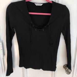 Miss Selfridge ribbed top